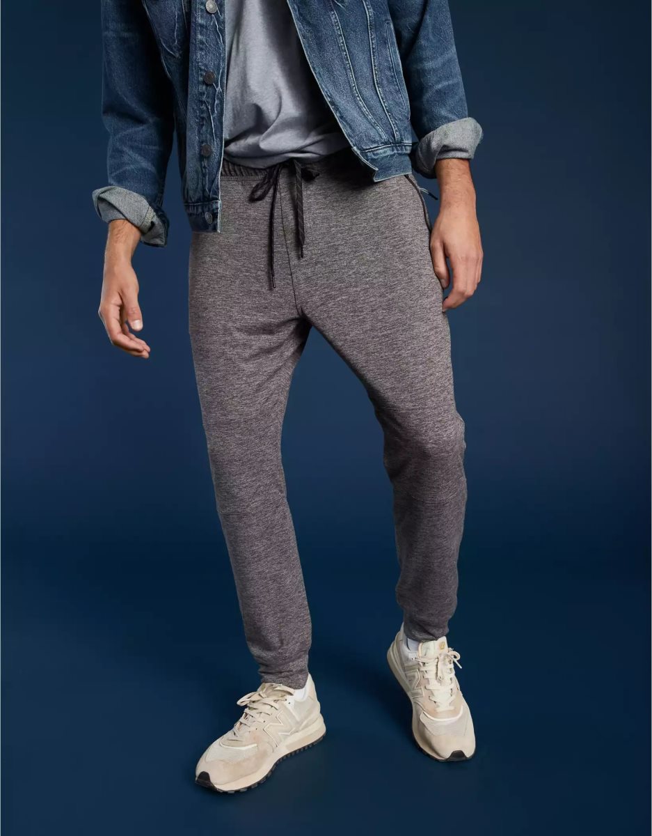 Pantalon Jogging American Eagle AE 24/7 Hangout Grise Homme | APP-58575066